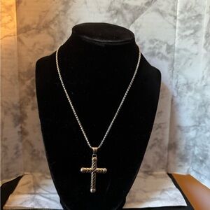 Men’s Stainless Steel Cross Necklace